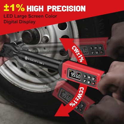 SUERCUP 3/8" Digital Torque Wrench, 1.5-99.6Ft.Lb, for Cars, Moto, Bikes - size: 3/8" 1.5-99.6Ft.Lb/2-135N.m