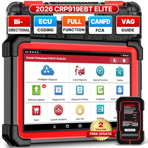 LAUNCH X431 CRP919EBT OBD2 Scanner, 2026 Wireless Bidirectional Scan Tool