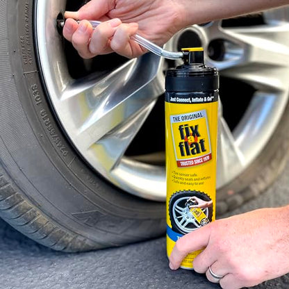 Fix-A-Flat S60369-6PK Aerosol Emergency Flat Tire Repair and Inflator, for X-Large Tires, Eco-Friendly Formula, Universal Fit for All Cars, Trucks and SUVs, 24 oz. (Pack of 6) - size: Truck / SUV (Pack of 6)
