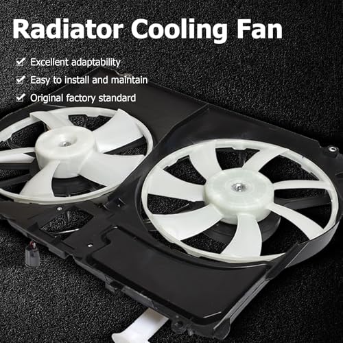 WFLNHB Engine Radiator Cooling Fan Assembly Replacement for Toyota Sienna 3.5L V6 2007-2010