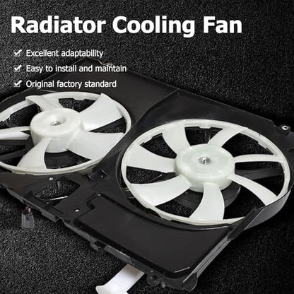 WFLNHB Engine Radiator Cooling Fan Assembly Replacement for Toyota Sienna 3.5L V6 2007-2010