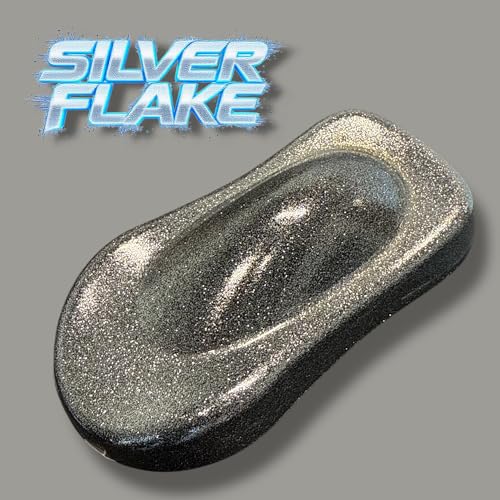 LiME LiNE Silver Metal Flake Midcoat Automotive Grade Sparkle Spray Paint - No Equipment Needed - Finish with 2K Clearcoat - color: Silver