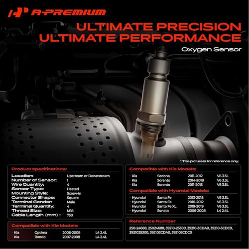A-Premium O2 Oxygen Sensor Compatible with Hyundai, Kia