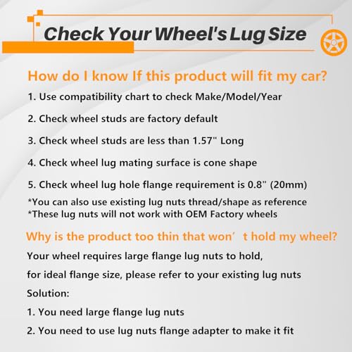 MIKKUPPA M12X1.5 Extended Lug Nuts, Black 24PCS Extended Thread Nut (ET) - color: Black, size: M12x1.5, style: 24 PCS - Extended