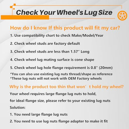 MIKKUPPA M12X1.5 Extended Lug Nuts, Black 24PCS Extended Thread Nut (ET) - color: Black, size: M12x1.5, style: 24 PCS - Extended