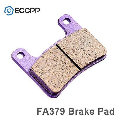 ECCPP Brake Pads Fits for Suzuki GSXR 1000 2004 2005 2006, GSXR 600 K4/K5 2004 2005, GSXR 750 K4/K5 2004 2005, FA379 FA254 Front and Rear Brake Pads