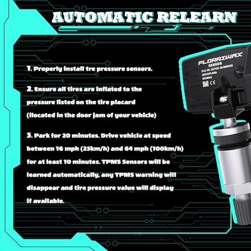 TPMS Sensor 433MHz Tire Pressure Monitoring Sensor for Subaru