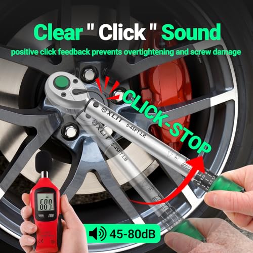 3-Piece Torque Wrench Set - 3 Click Wrenches (1/4", 3/8", 1/2") with 3pc Extension Bars, 72-Tooth Ratchet, ±3% Accuracy, for Automotive, Motorcycle & E-Bike - size: Set (1/4", 3/8", 1/2"), Multiple Ranges