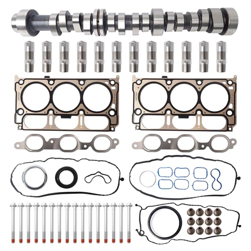 4.3 NON AFM DOD Kit w/Camshaft, Lifters, Head Gasket & Bolt, Compatible with 2014-2020 Chevy Silverado 1500, GMC Sierra 1500 4.3L V6 HGS4243 12633773
