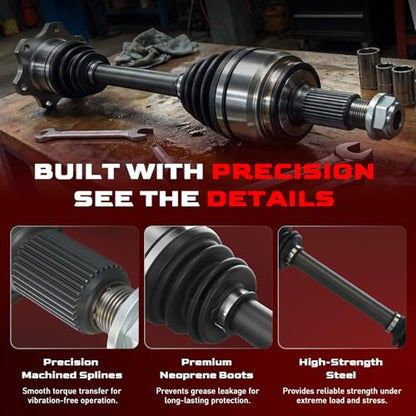 Betthand 2Pcs 661430 Front CV Axle Fit for 4WD 07-13 Chevy Silverado 1500 - size: 661430*2