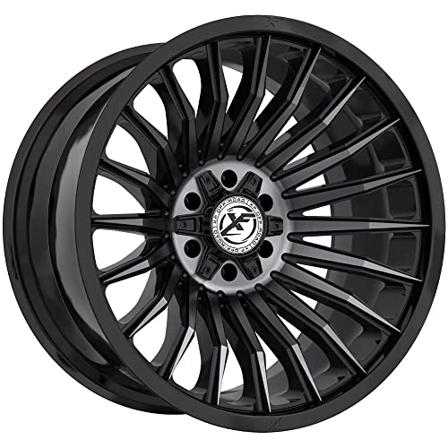 XF Off-Road XF-231 20x12 8x165.1 8x170-44 Cb 125.2 Gloss Black & Machined Titanium Double Dark Tint