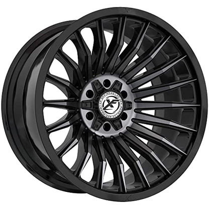 XF Off-Road XF-231 20x12 8x165.1 8x170-44 Cb 125.2 Gloss Black & Machined Titanium Double Dark Tint