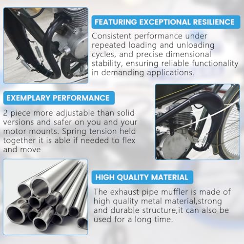Performance Exhaust Muffler Expansion Chamber Pipe Silencer Gasket - size: Split Pipe Muffler