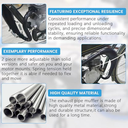Performance Exhaust Muffler Expansion Chamber Pipe Silencer Gasket - size: Split Pipe Muffler