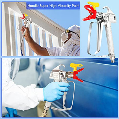 Chumia Airless Paint Spray Gun 3600PSI 517 Tip Swivel Joint Parts, 2 Sets