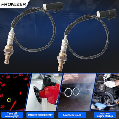 2PCS Oxygen Sensor Upstream Downstream O2 Sensor Compatible with Ford F150 F250 Ranger Expedition Explorer Escape, Mazda Tribute, Lincoln & More Replace# 15716,15717,15718, 15719,ZZC318861