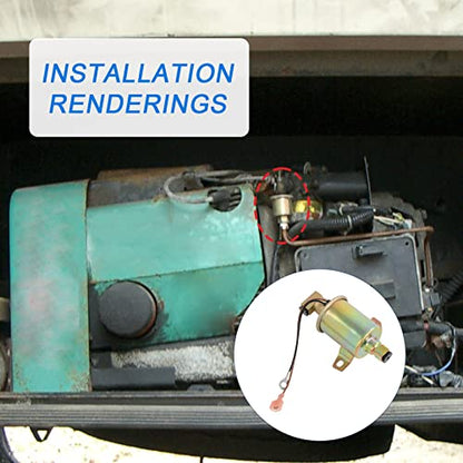 E11009 Electric Fuel Pump replacement for Onan 5500 RV Cummins Generator - size: E11009 Fuel Pump