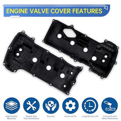 Engine Valve Covers Left Right Compatible with 2013-2019 Ford F-150 Expedition Transit Mark LT Navigator 3.5L Replacement for BR3Z-6582R /BR3Z-6582G - color: BR3Z-6582R Engine Valve Covers