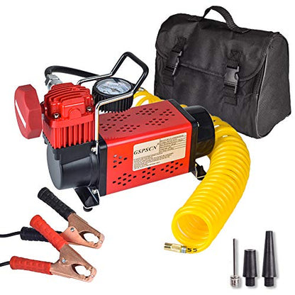 GSPSCN Heavy Duty Tire Inflator 150PSI 12V Portable Air Compressor Pump