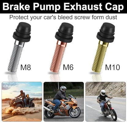 Brake Bleeder Kit - One Way Check Valve Tube Bleeding Tool Kit for Car Motorcycle Clutch, Brake Fluid Flush Kit, Hydraulic System Bleeding for Car Motorbike Clutch