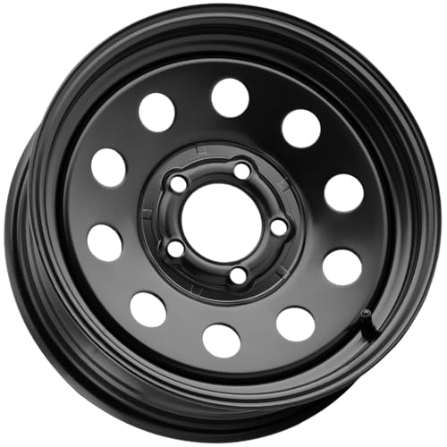 Allied Wheel 27B Black Mod 16X6 8X6.5 XHD Trailer Wheel, Durable Gloss Black Finish Steel Wheel for Trailers, Protective E-Coating