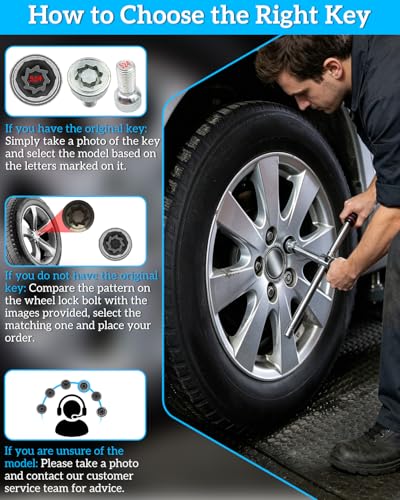 524 Wheel Lock Key,Lug Nut Key for Volkswagen - style: volkswagen wheel lock key