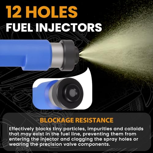 Fuel Injectors 23250-21040 Compatible with Toyota Yaris 1.5L 2006-2014 - size: 23250-21040 4P
