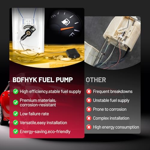 BDFHYK Electric Fuel Pump Module Assembly Compatible with Ford Ranger 1985-1988 2.3L l4,Compatible with Ford Ranger 1986-1988 2.9L V6/2.3L l4 Replace E2096S