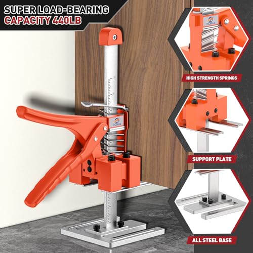 XClifes Labor Saving Arm Jack, 2 Pack Furniture Lifter Tool, Orange - color: Orange