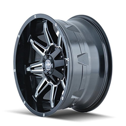 Mayhem Rampage 8090 Black Wheel with Milled Spokes (20x10"/12x139.7mm)