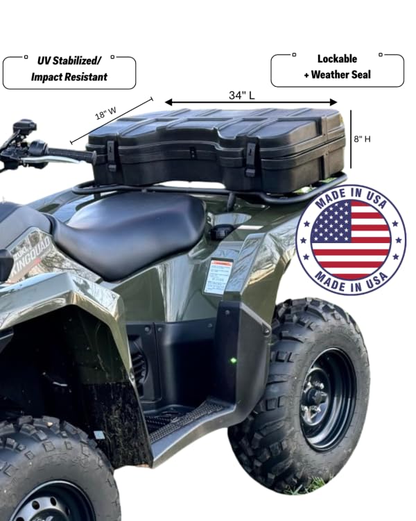 ATV Cargo Box/Universal fit/UV-stabilized, Impact-Resistant polyethylene/Weather-Resistant & Secure | Made in the USA R000003-20056Z