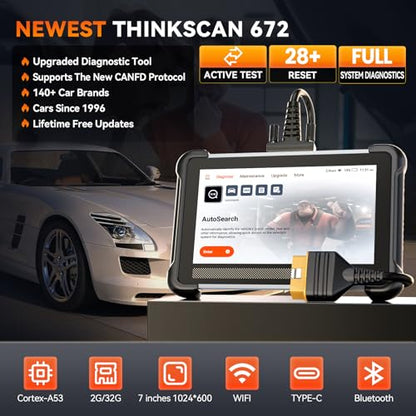 Thinkscan 672 All System Bidirectional Scan Tool, Free Lifetime Updates
