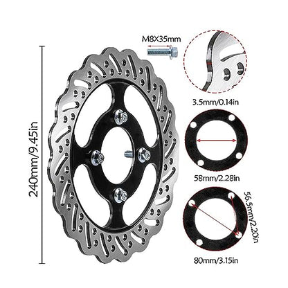 TDPRO Front Wheel 70/100-19 Tire Rim 1.6x19 + Disc Rotor for Dirt Pit Bike Motocross - size: 70/100-19