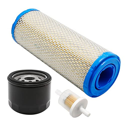 laffoonparts 11013-7044 Air Filter Replacement for Kawasaki FX651V FX691V FX730V FX751V FX801V FX850V FX1000V 4 Cycle Engine Replace#11013-7045 with 49065-7007 Oil Filter