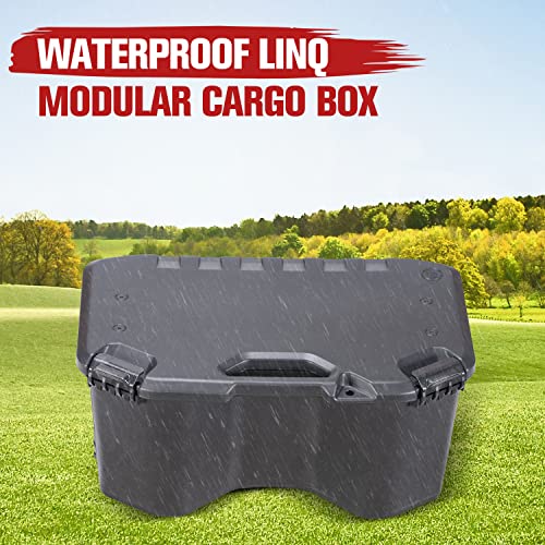 A & UTV PRO Modular Cargo Box for Can Am Maverick, 20 L/5.2 Gallon Rear Storage Cargo Box with Lid Assembly for LIN-Q Can Am Maverick X3 MAX, Defender, Commander Accessories, Replace OEM#715007112 - size: 20 Liter / 5.2 Gallon