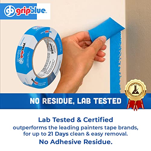 Professional-Grade Blue Painters Tape 1 Inch Wide, 1 Roll - size: 1 in/.94 (Single Roll)