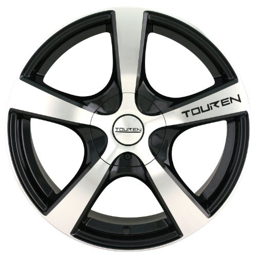TR9 16x7, 볼트 패턴: 5x110/115, 오프셋: 42, 블랙/가공 페이스/가공 립, 1개 세트