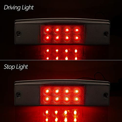 Ranger Rear Tail Light Compatible with Polaris Ranger 400 570 800 EFI MIDSIZE Red Replace OEM 2411450 (2pcs Smoke) - color: 2pcs Smoke