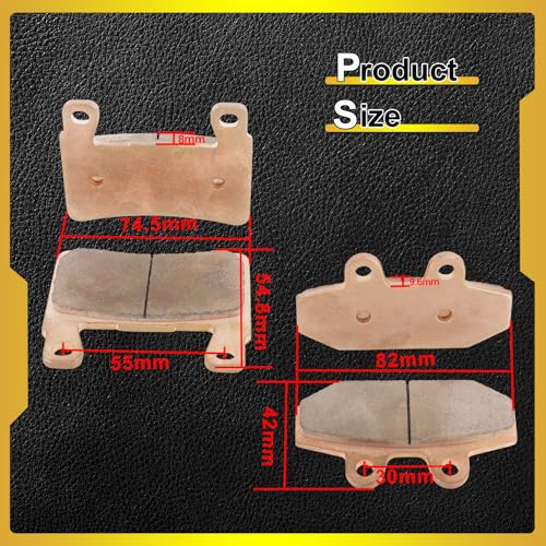 Sintered Disc Brake Pad For 2018-2024 Harley Davidson 107 Series, 114 Series, 117 Series, FLI Hydra-Glide Revival, Replace# FA265 41300102, FA710 41300197