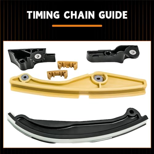 Engine Timing Chain Kit with Tensioner & Guide Compatible with 2011-2017 F150 Flex Taurus Edge Explorer Mustang Lincoln MKS MKX MKZ 3.7L 3.5L - size: AT4Z6268C
