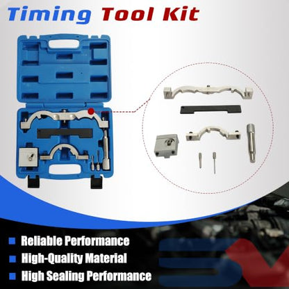 Head Gasket Set Timing Tool Kit & Timing Chain Cover With Oil Pump Inside - size: GM 1.4 timing chain kit with tool
