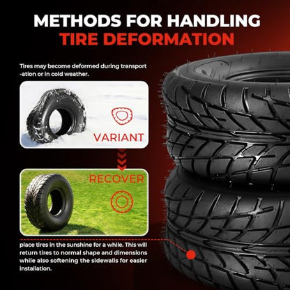 19x7-8 ATV UTV Tires, 6PR All-Terrain, Tubeless, Set of 2