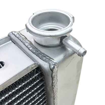 JSD 2 Row Single Pass Universal Aluminum Racing Radiator Overall 24" x19" x3" Compatible with Chevy GM SBC BBC - size: 24" x19" x3"