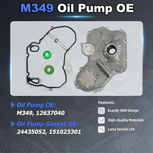 2.4 Timing Chain Kit w/Solenoid Water & Oil Pump for GM Chevy Ecotec 11-17