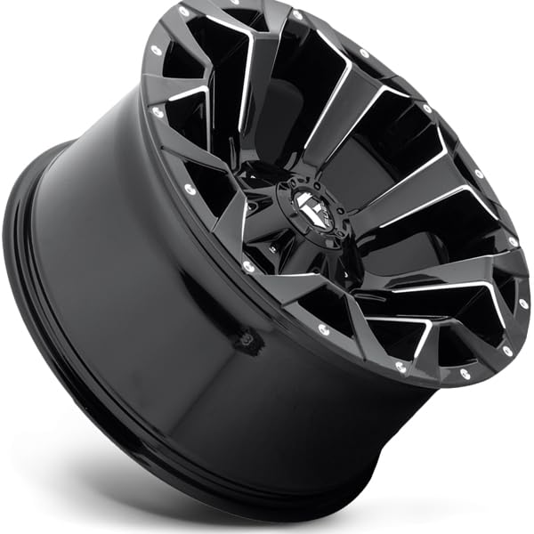 FUEL OFF-ROAD ASSAULT 18X9 5X4.5/5.0 4.53-12mm GLOSS BLACK MILLED - D57618902645US