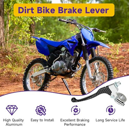 HIAORS 7/8" Mini Bike Clutch Brake Handle Lever Compatible with Predator 196cc 212cc Coleman CT200U CT200U-EX BT200X CT100U CC100X Baja DB30 MB200 SSR125 CRF50 CRF70 XR50 XR70 Pit Dirt Bike Parts - color: Black Striped