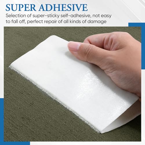 Canvas Repair Patch 5.5 x 8 Inches 6Pcs Self-Adhesive Waterproof Canvas Patch Kit for Repairing Tents,Sofas,Boat Covers,Camping Chair,Awnings,Car Seats.（Army Green） - color: Army Green, size: 5.5"×8"