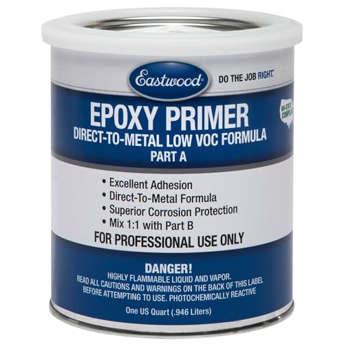 Eastwood Epoxy Primer Black Autobody Paint and Activator - 2 Quart Kit - color: Black, size: 64 Ounce (Pack of 1)