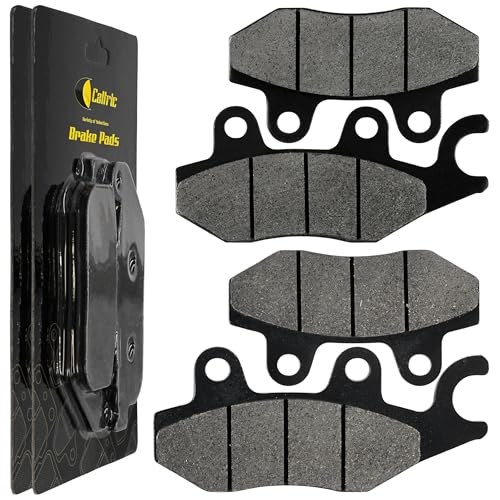 Caltric Front and Rear Brake Pads Compatible with Kawasaki ER400 EX400 Ninja 400 ABS 2018-2023
