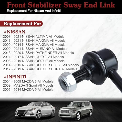 K750094 K750095 Sway Bar Link - Restore Smooth Handling - color: 1*K750094 1*K750095, size: Sway Bar Link